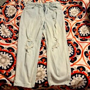 High rise mom jeans, size 8 good conditon